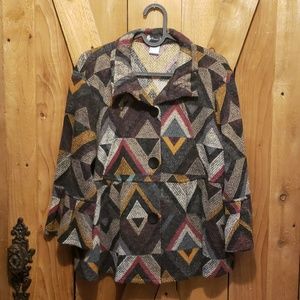 Damee, Inc. Sweater Jacket, Size Large